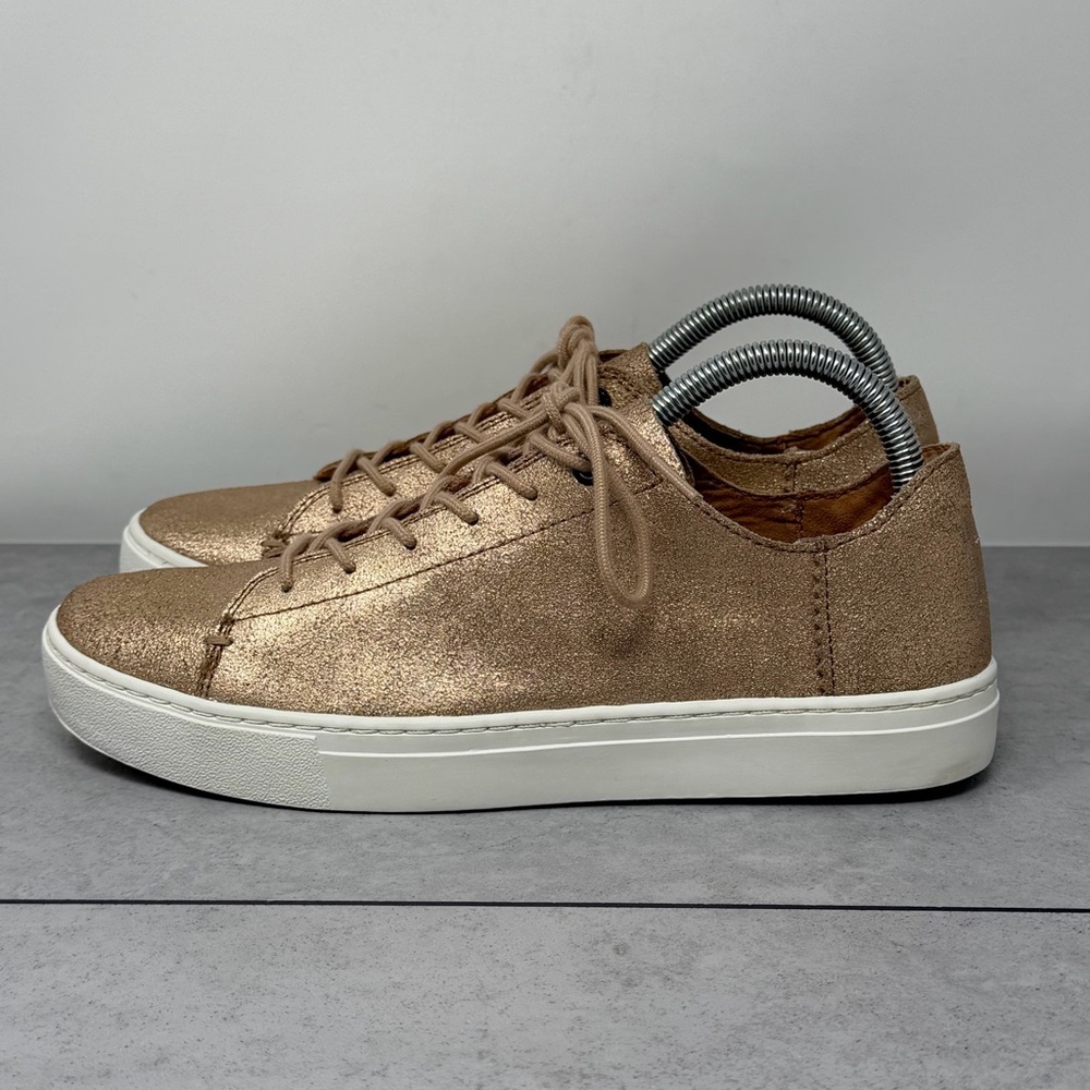 Toms Metallic Bronze Lace-Up Sneakers